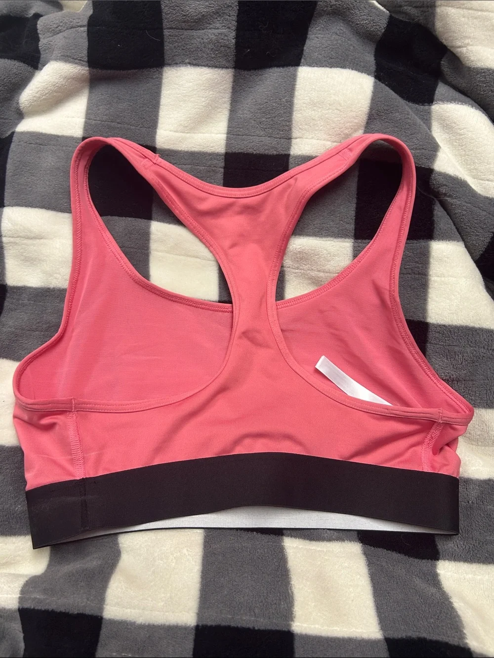 Pink Racerback Sports Bra - Picture 3 of 3
